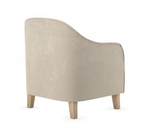 Кресло Правила мебели Эдита Бежевый, велюр Бежевый, велюр