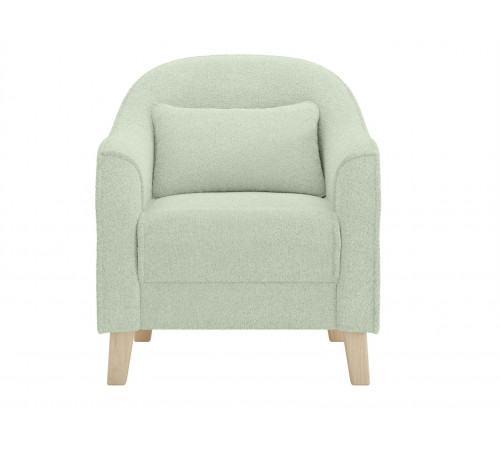 Кресло Правила мебели Эдита Светло-зеленый, искусственный мех Светло-зеленый, искусственный мех