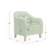 Кресло Правила мебели Эдита Светло-зеленый, искусственный мех Светло-зеленый, искусственный мех