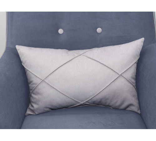 Кресло НижегородмебельИК Фрэнклин Деним / Серый, велюр Деним / Серый, велюр