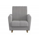 Кресло Сильва Эссен Светло-серый, велюр Светло-серый, велюр