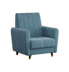 Кресло Сильва Эссен Синий, велюр Синий, велюр