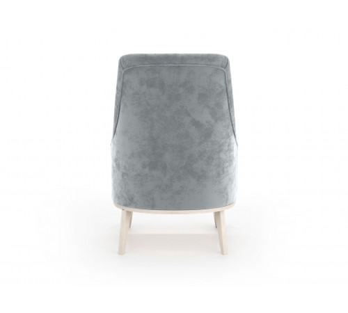 Кресло Правила мебели Лаурель Серебро, микровелюр Серебро, микровелюр