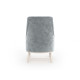 Кресло Правила мебели Лаурель Серебро, микровелюр Серебро, микровелюр
