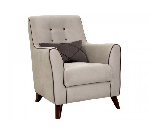 Кресло НижегородмебельИК Фрэнклин Крем / Мокко, велюр Крем / Мокко, велюр