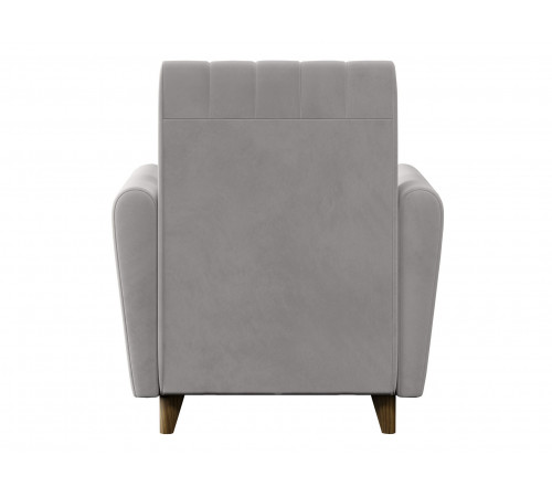 Кресло Сильва Эссен Светло-серый, велюр Светло-серый, велюр
