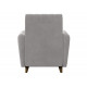 Кресло Сильва Эссен Светло-серый, велюр Светло-серый, велюр
