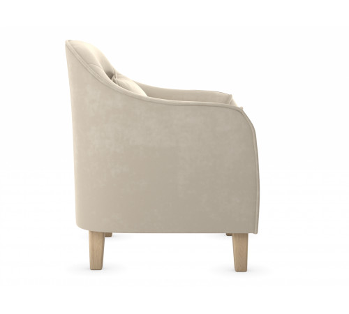 Кресло Правила мебели Эдита Бежевый, велюр Бежевый, велюр