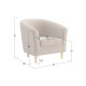 Кресло Правила мебели Элен Бежевый, велюр Бежевый, велюр