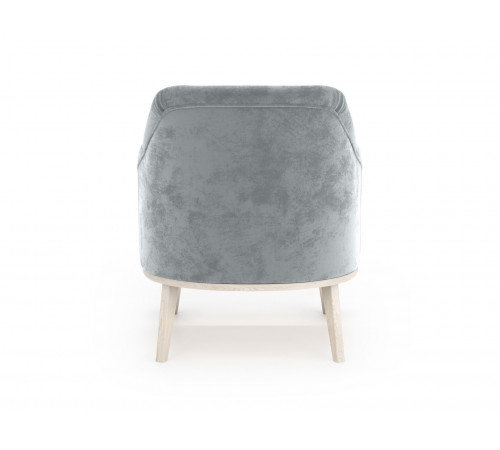 Кресло Правила мебели Лаурель Миди Серебро, микровелюр Серебро, микровелюр