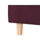 Кресло Правила мебели Элен Винный, велюр Винный, велюр