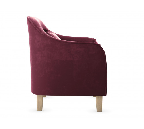 Кресло Правила мебели Эдита Брусничный, велюр Брусничный, велюр