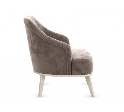 Кресло Правила мебели Лаурель Миди Латте, микровелюр Латте, микровелюр
