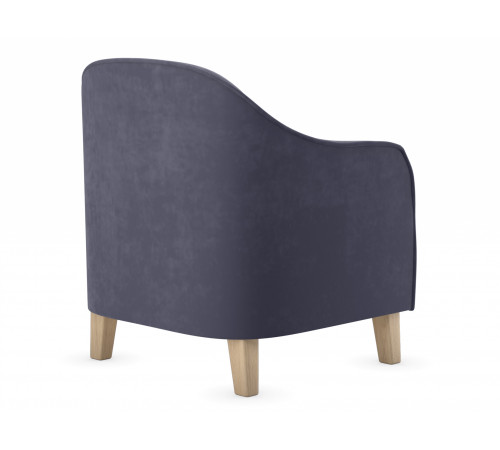 Кресло Правила мебели Эдита Графит, велюр Графит, велюр