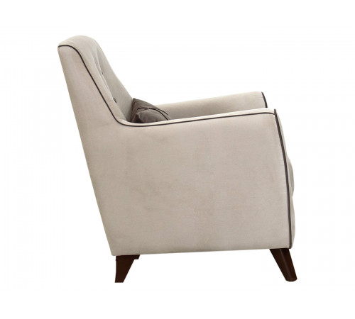 Кресло НижегородмебельИК Фрэнклин Крем / Мокко, велюр Крем / Мокко, велюр