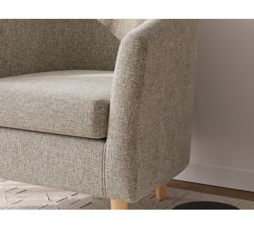 Кресло Правила мебели Элен Капучино, рогожка Капучино, рогожка