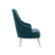 Кресло Правила мебели Лаурель Зеленый, микровелюр Зеленый, микровелюр