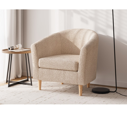Кресло Правила мебели Элен Бежевый, искусственный мех Бежевый, искусственный мех