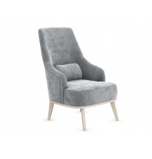 Кресло Правила мебели Лаурель Серебро, микровелюр Серебро, микровелюр