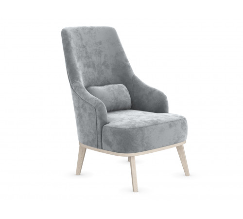 Кресло Правила мебели Лаурель Серебро, микровелюр Серебро, микровелюр