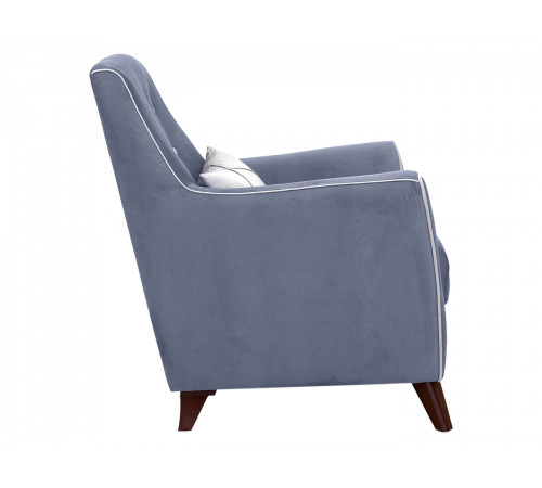 Кресло НижегородмебельИК Фрэнклин Деним / Серый, велюр Деним / Серый, велюр