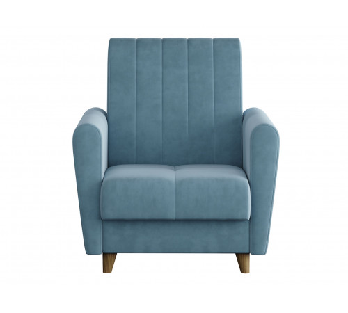 Кресло Сильва Эссен Синий, велюр Синий, велюр