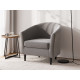 Кресло Правила мебели Элен Серый, велюр Серый, велюр