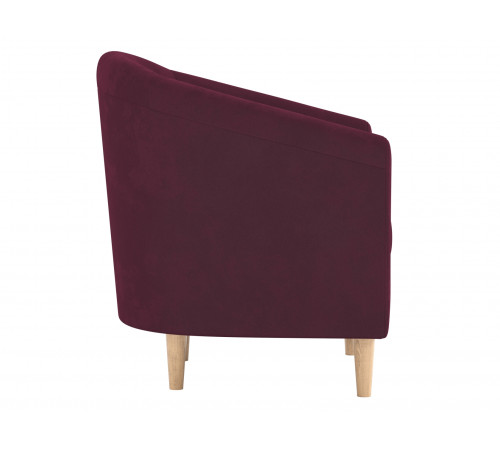 Кресло Правила мебели Элен Винный, велюр Винный, велюр