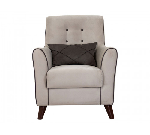 Кресло НижегородмебельИК Фрэнклин Крем / Мокко, велюр Крем / Мокко, велюр