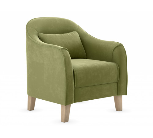 Кресло Правила мебели Эдита Оливковый, велюр Оливковый, велюр