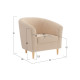 Кресло Правила мебели Элен Бежевый, искусственный мех Бежевый, искусственный мех