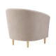 Кресло Правила мебели Элен Бежевый, велюр Бежевый, велюр