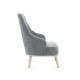 Кресло Правила мебели Лаурель Серебро, микровелюр Серебро, микровелюр