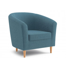 Кресло Правила мебели Элен Аквамарин, искусственный мех Аквамарин, искусственный мех