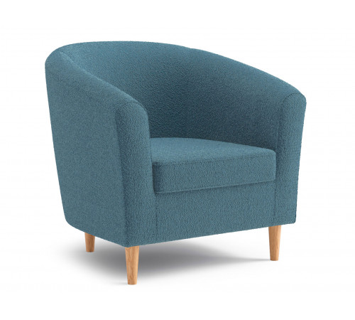 Кресло Правила мебели Элен Аквамарин, искусственный мех Аквамарин, искусственный мех