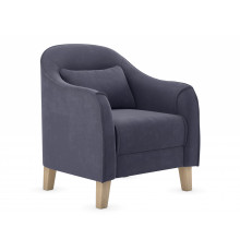 Кресло Правила мебели Эдита Графит, велюр Графит, велюр