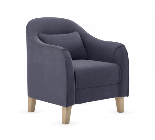 Кресло Правила мебели Эдита Графит, велюр Графит, велюр