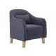 Кресло Правила мебели Эдита Графит, велюр Графит, велюр