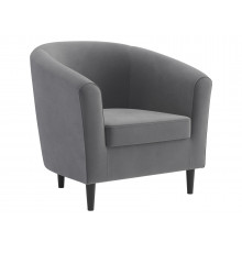 Кресло Правила мебели Элен Серый, велюр Серый, велюр