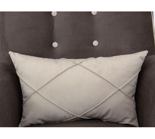 Кресло НижегородмебельИК Фрэнклин Мокко / Крем, велюр Мокко / Крем, велюр