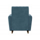 Кресло Сильва Эссен Синий, велюр Синий, велюр