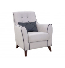 Кресло НижегородмебельИК Фрэнклин Серебро / Графит, велюр Серебро / Графит, велюр