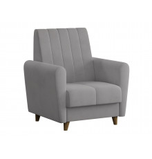 Кресло Сильва Эссен Светло-серый, велюр Светло-серый, велюр