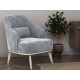 Кресло Правила мебели Лаурель Миди Серебро, микровелюр Серебро, микровелюр