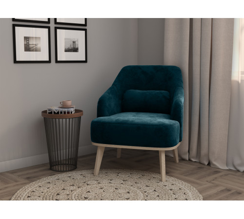 Кресло Правила мебели Лаурель Миди Зеленый, микровелюр Зеленый, микровелюр