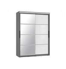 Шкаф-купе Мебелони Крафт 6 Графит 160,2 см