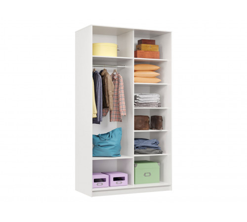 Шкаф-купе Хочу домой Маршал Лайт Белый / Серебро, алюминий 60 см