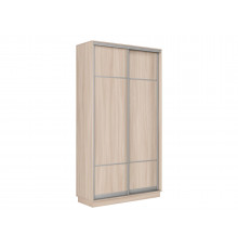 Шкаф-купе Хочу домой Маршал Лайт Ясень Шимо светлый / Серебро, алюминий 45 см