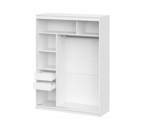 Шкаф-купе СВ-Мебель Айсбер Белый текстурный 160 см