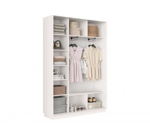 Шкаф-купе Хочу домой Маршал Лайт Белый / Серебро, алюминий 45 см